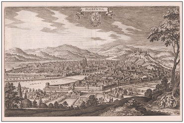 Florence in 1688 - Map of the Medici Capital of Tuscany - Strategy Maps
