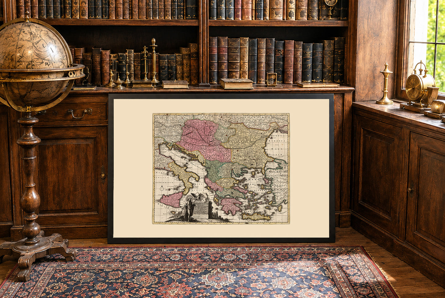 Péninsule balkanique 1740 – Carte historique du Sud-Est de l'Europe