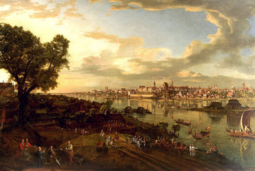 Poster Bellotto Vue de Varsovie depuis Praga - Décoration Murale Vintage de Varsovie