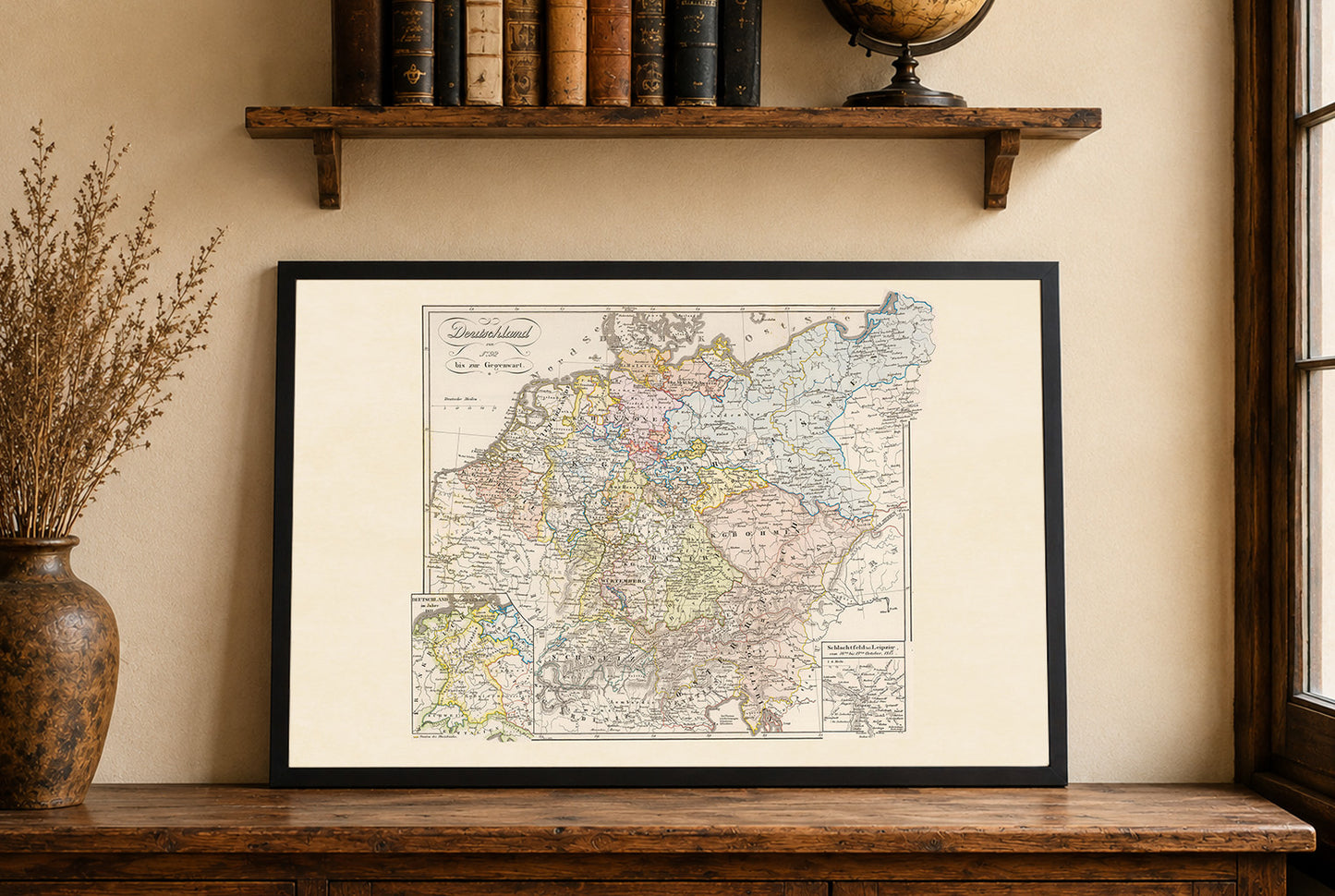 Historical Germany Map Poster (1792) - Vintage Holy Roman Empire Wall Art