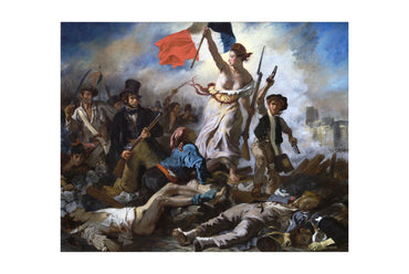 Liberty Leading the People Poster - Eugène Delacroix Vintage French Revolution Wall Art