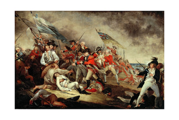 La Mort du Général Warren à la Bataille de Bunker Hill 1786 – John Trumbull – Révolution Américaine – Affiche Peinture Historique