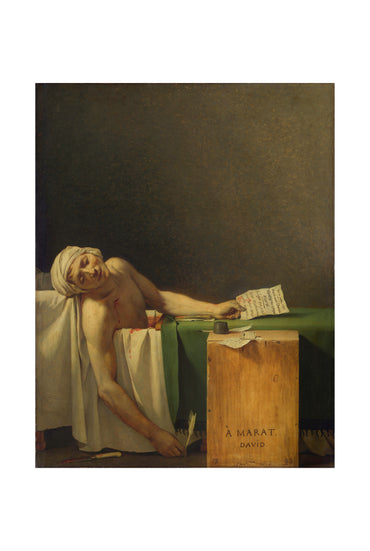 La morte di Marat 1793 - Jacques-Louis David - Poster di pittura storica sulla Rivoluzione francese