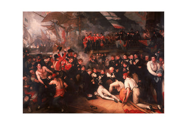 La morte di Nelson 1806 - Benjamin West - Poster di pittura storica sulla battaglia di Trafalgar