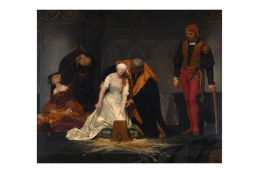L'Exécution de Lady Jane Grey 1833 - Paul Delaroche - Histoire des Tudor - Affiche Peinture Historique