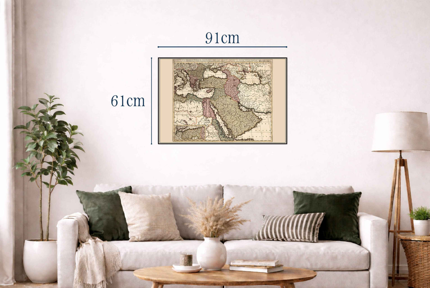 1740 Ottoman Empire – 18th Century Historical Wall Map - Strategy Maps