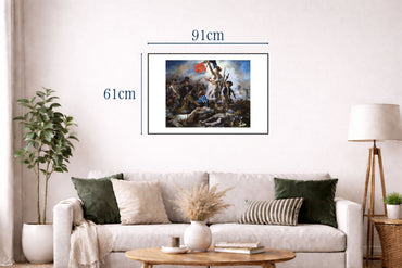 Poster La Liberté guidant le peuple - Eugène Delacroix Décoration Murale Vintage