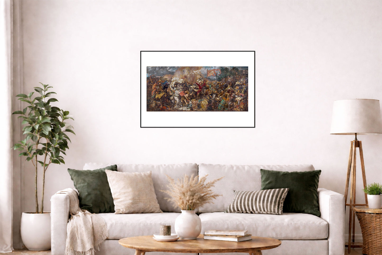 Bataille de Grunwald - Affiche de Jan Matejko, 1878, Peinture Historique Polonaise