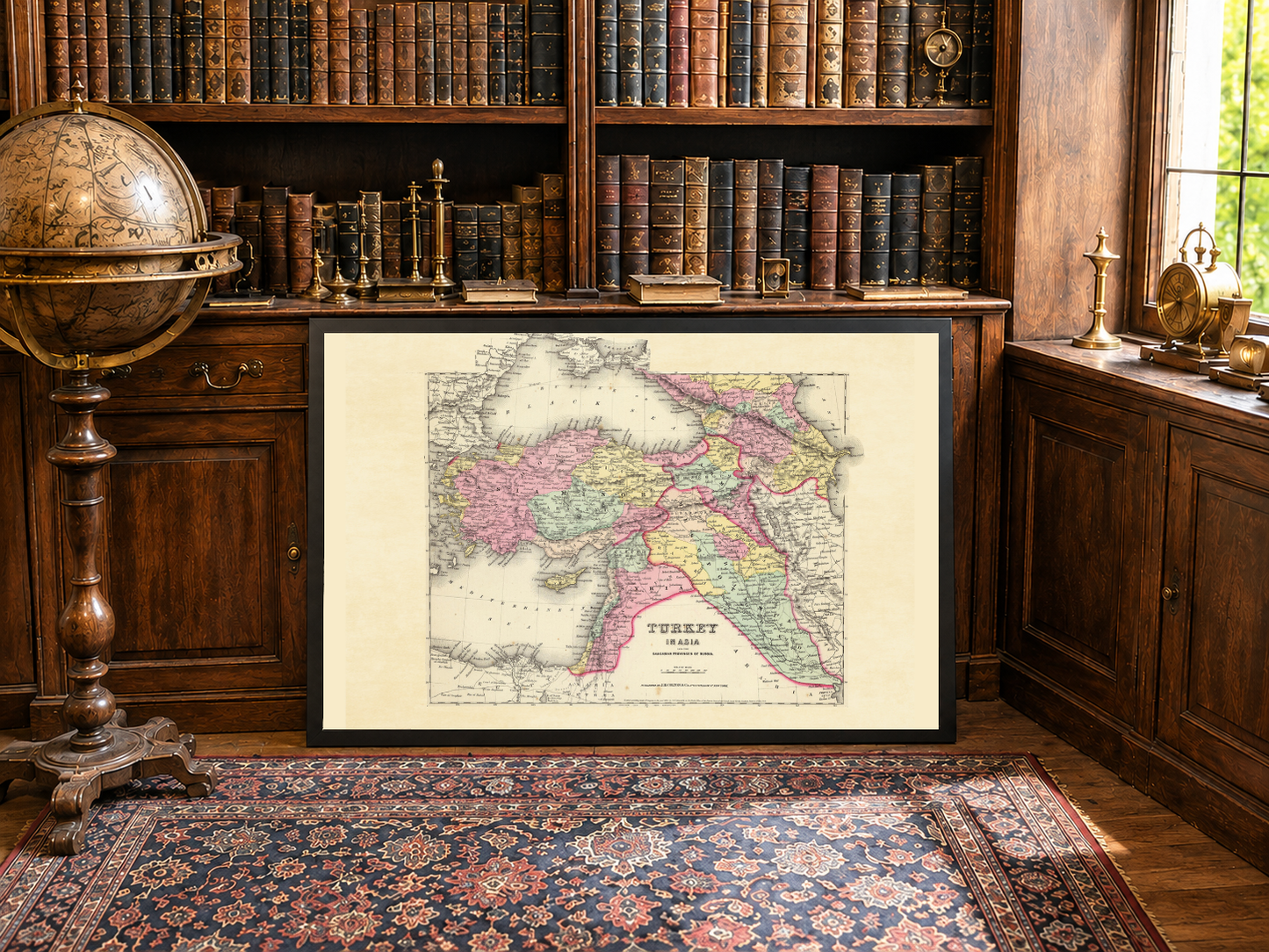 1856 Turkey Asia Caucasus Cartography Print - Vintage Map with Detailed Borders and Geography