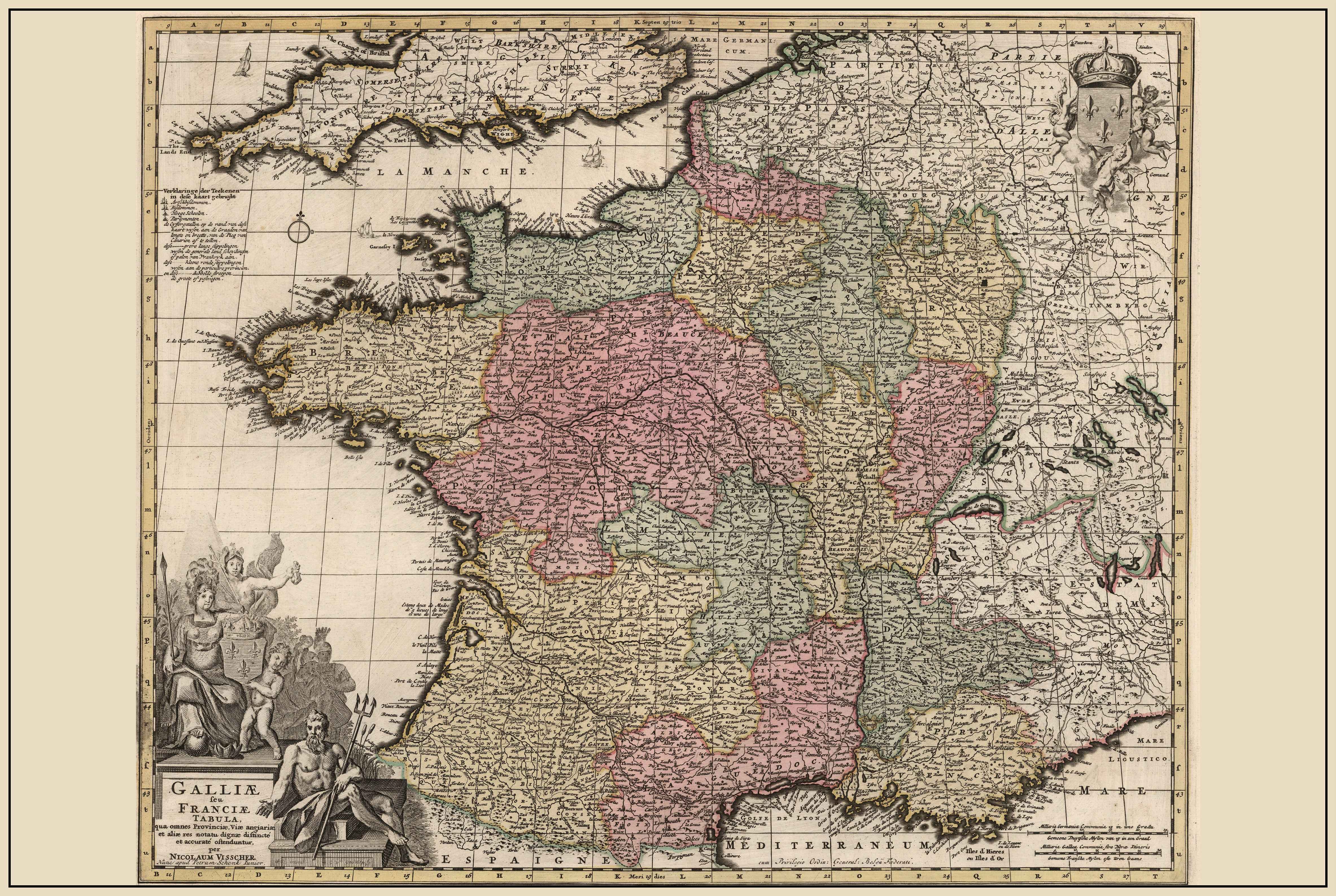 Kingdom of France 1740 – 18th Century Historical Map - Strategy Maps