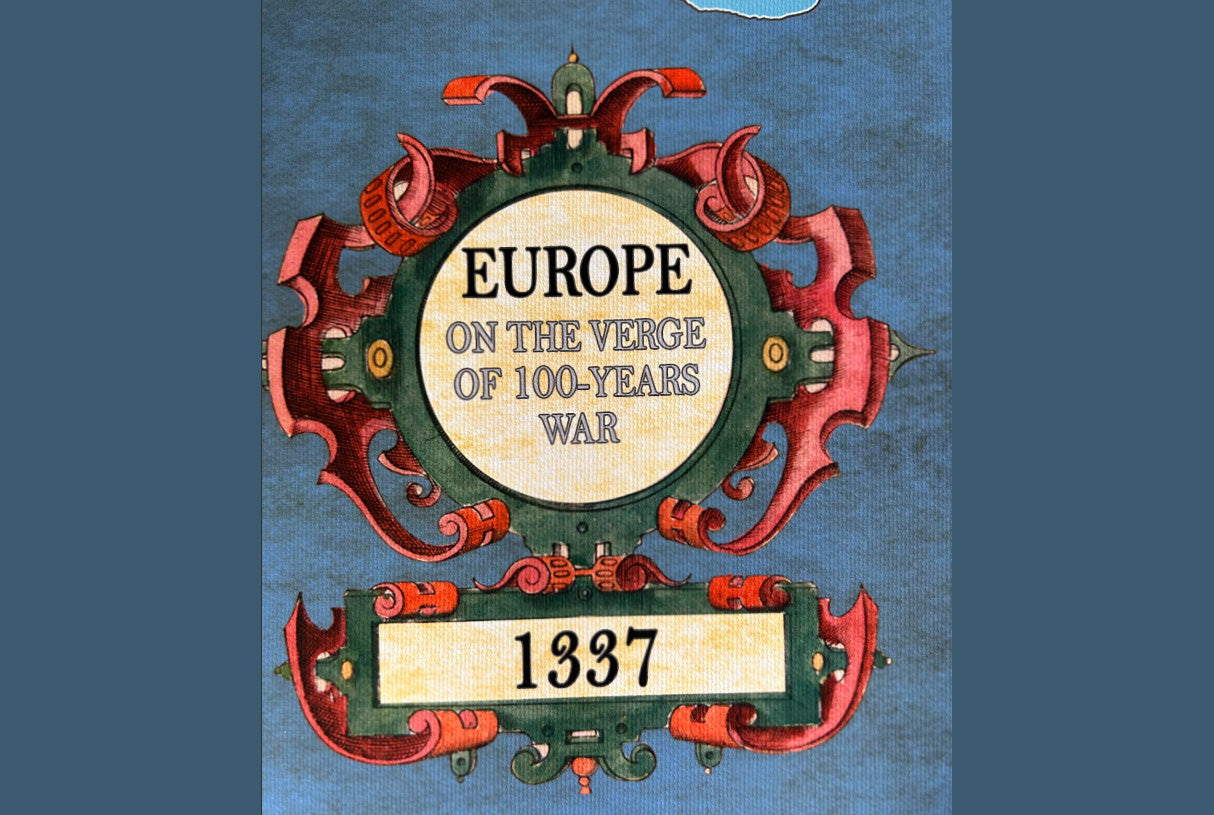1337 Karte von Europa am Vorabend des 100-jährigen Krieges