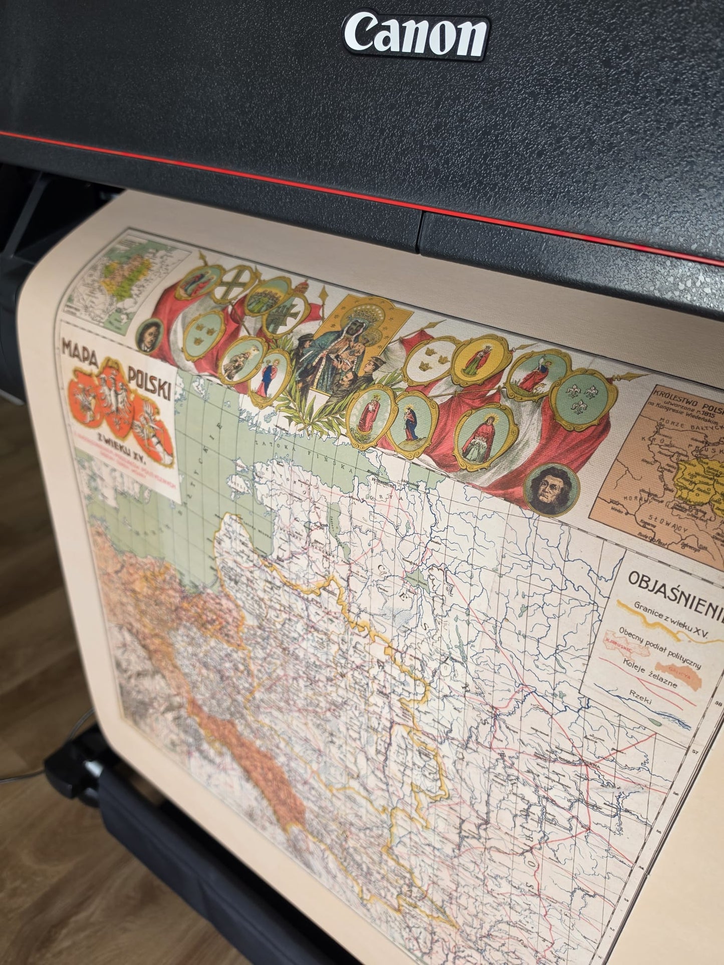 15th Century Poland Map Poster - Vintage Polish–Lithuanian Commonwealth Wall Art