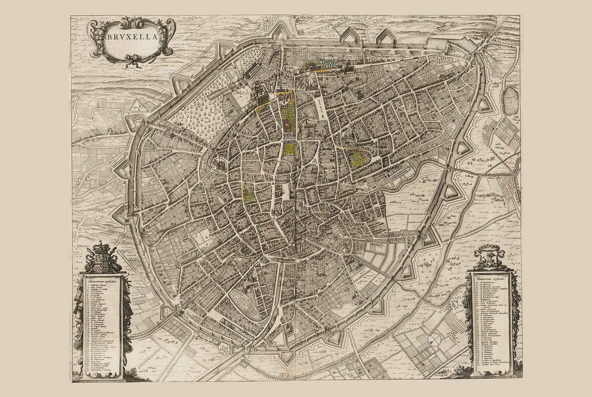 1652 Brussels Map - Antique City Atlas Print - Strategy Maps