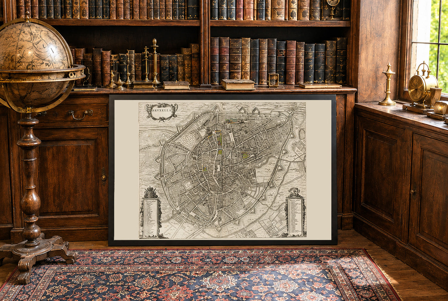 1652 Brussels Map - Vintage City Atlas Print