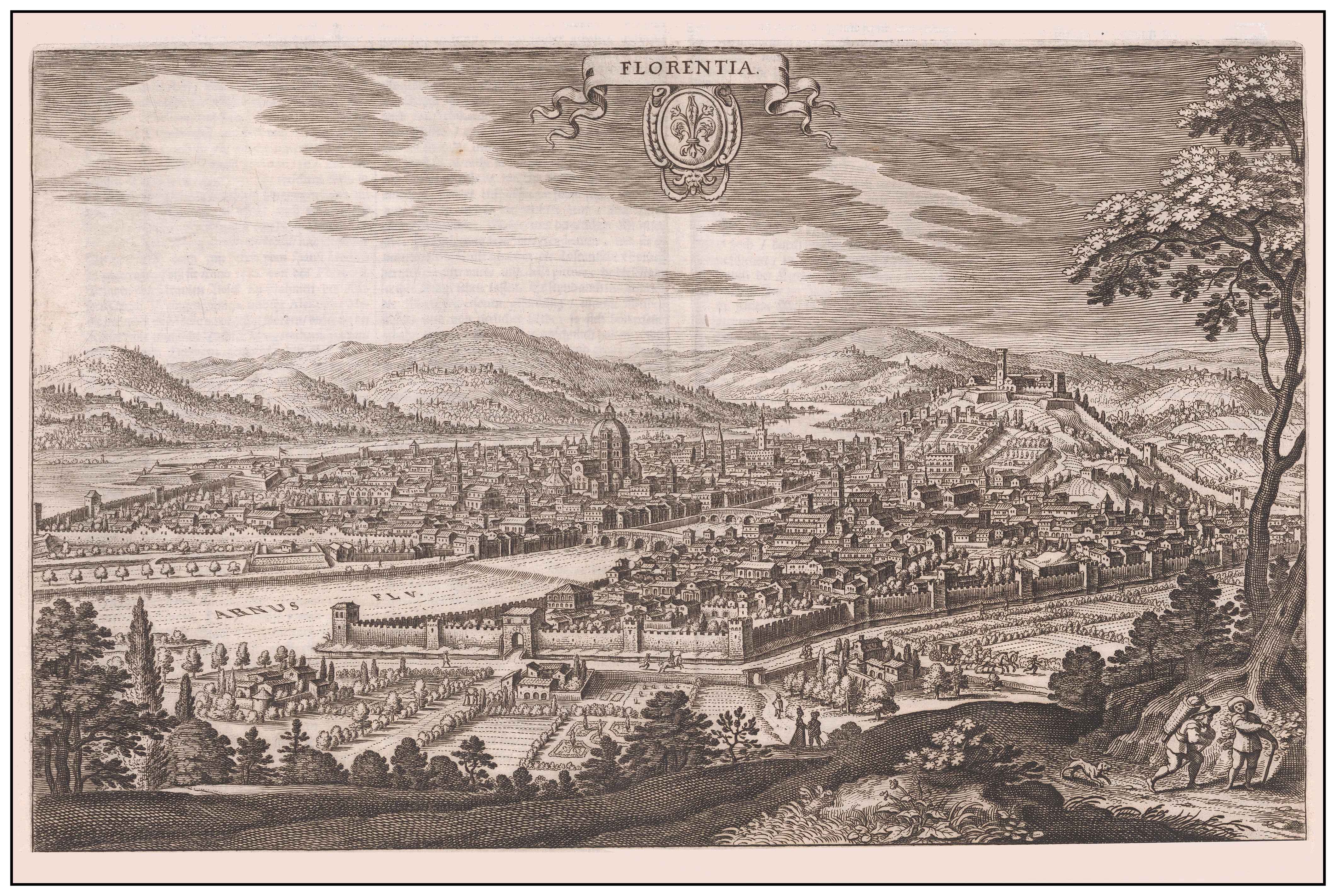 Florence in 1688 - Map of the Medici Capital of Tuscany - Strategy Maps