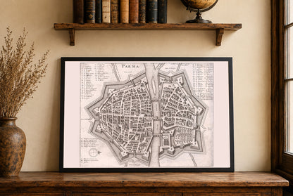 1688 Parma Map Poster - Early Modern City Plan with Detailed Urban Layout