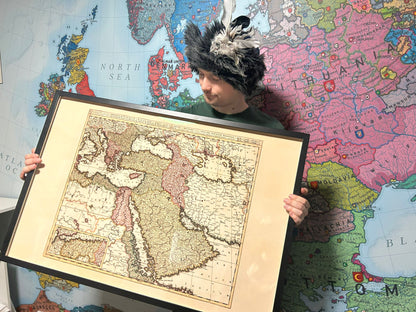 Empire ottoman en 1740 – Carte murale historique du XVIIIe siècle