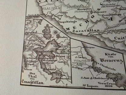 Carte de l’Empire colonial espagnol et portugais de 1854 – Impression vintage d’atlas historique