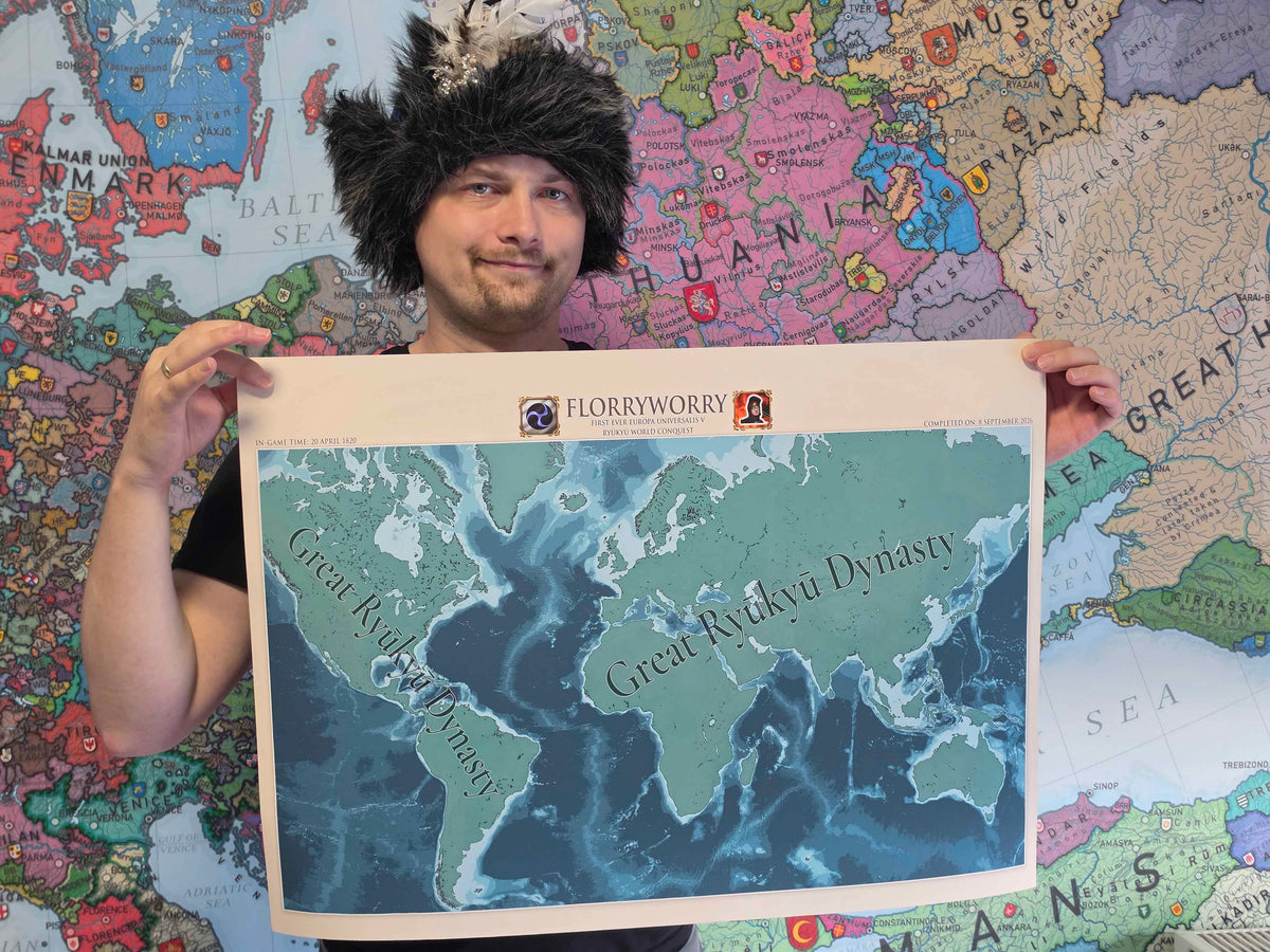 Record Three Mountains de Florryworry – Europa Universalis V | Affiche Carte
