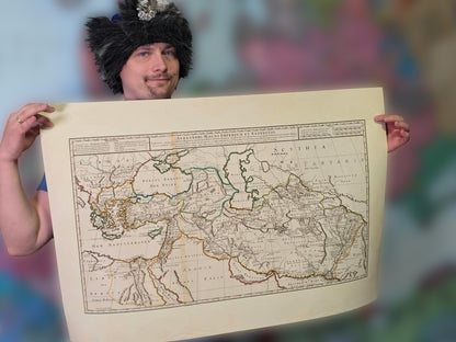 Alexander the Great Empire Map Print - Ancient Campaigns & Expanding Territories Illustration