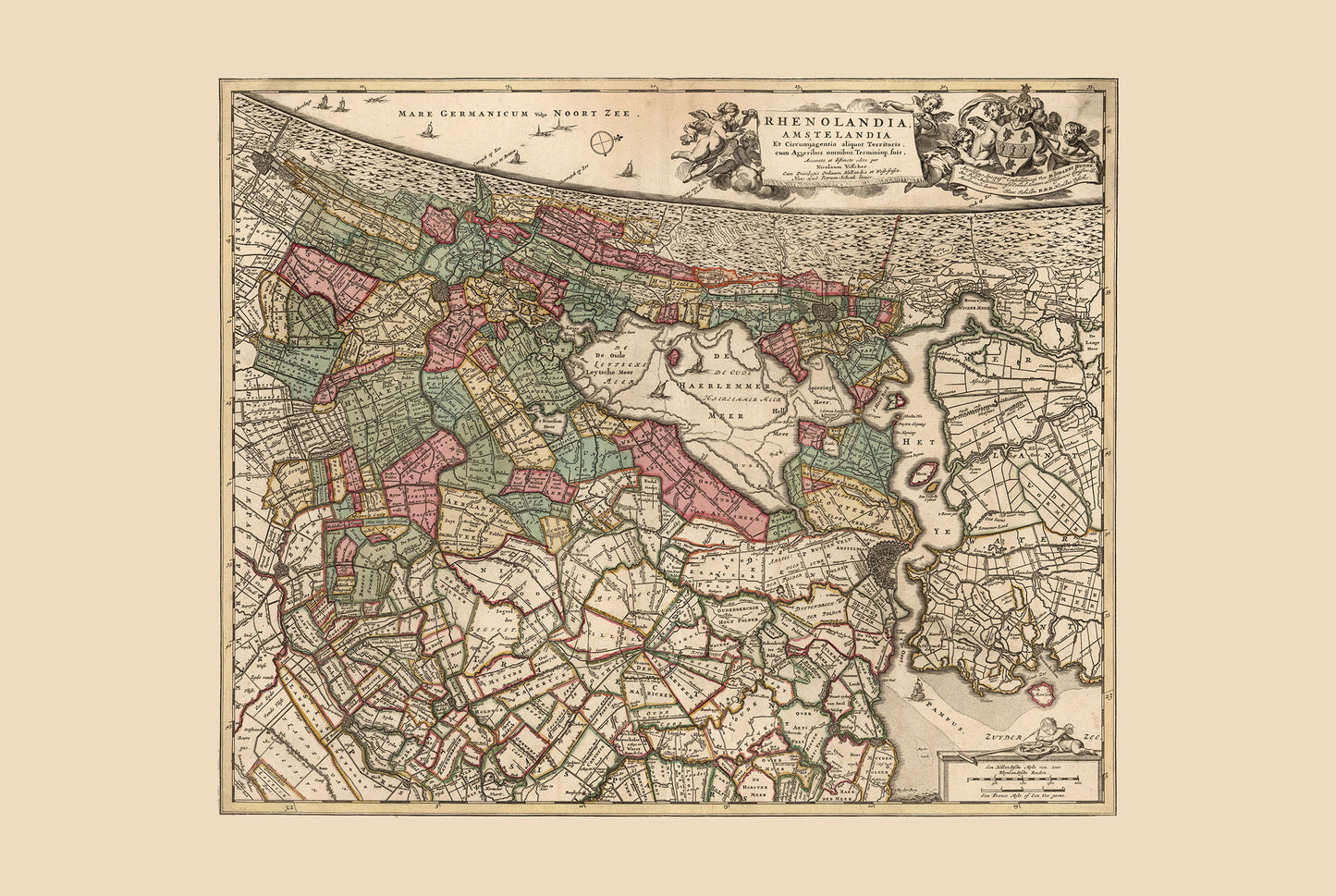 Amsterdam in 1740 - Historical Map of the Dutch Republic’s Trade Capital