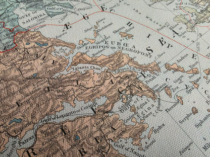 Półwysep Bałkański 1904 - Państwa i Prowincje - Edward Stanford – Plakat z Mapą