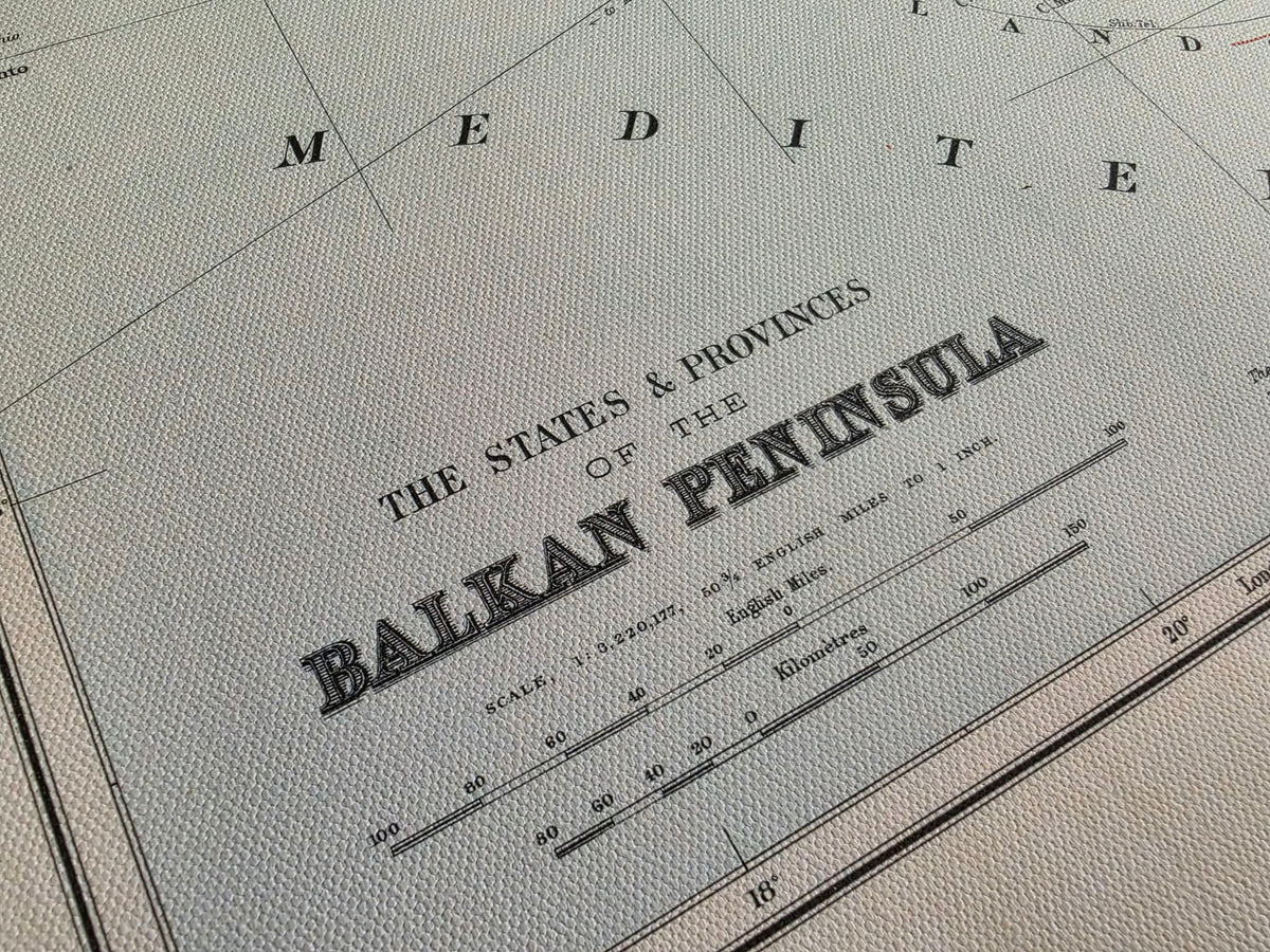 Półwysep Bałkański 1904 - Państwa i Prowincje - Edward Stanford – Plakat z Mapą