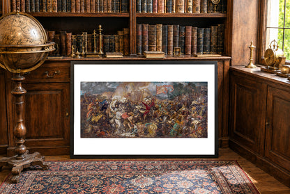 Bataille de Grunwald - Affiche de Jan Matejko, 1878, Peinture Historique Polonaise