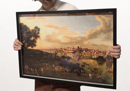 Poster Bellotto Vue de Varsovie depuis Praga - Décoration Murale Vintage de Varsovie