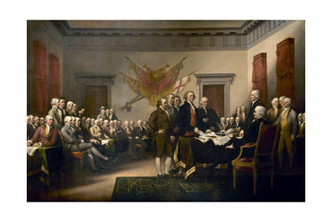 Déclaration d'Indépendance 1819 - John Trumbull - Affiche Peinture Historique Américaine