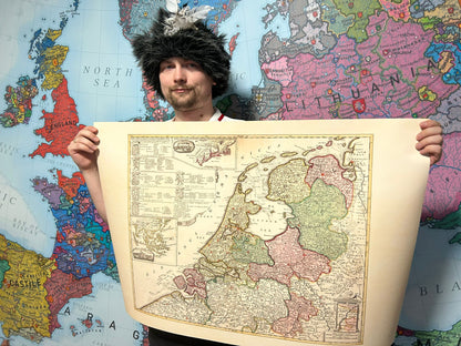 Dutch Republic 1740 - Historical Netherlands Map