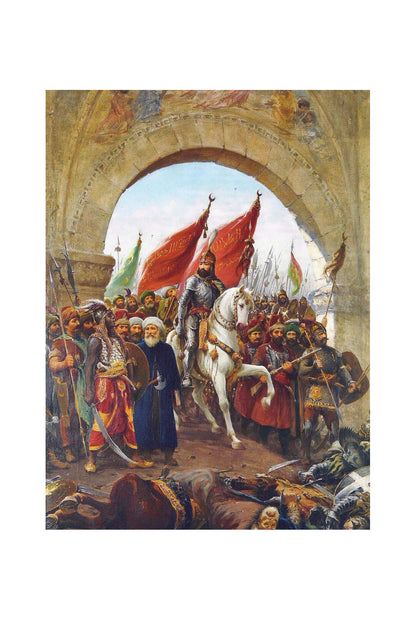 Entrée de Mehmed II à Constantinople 1903 - Fausto Zonaro - Empire Ottoman - Affiche Peinture Historique