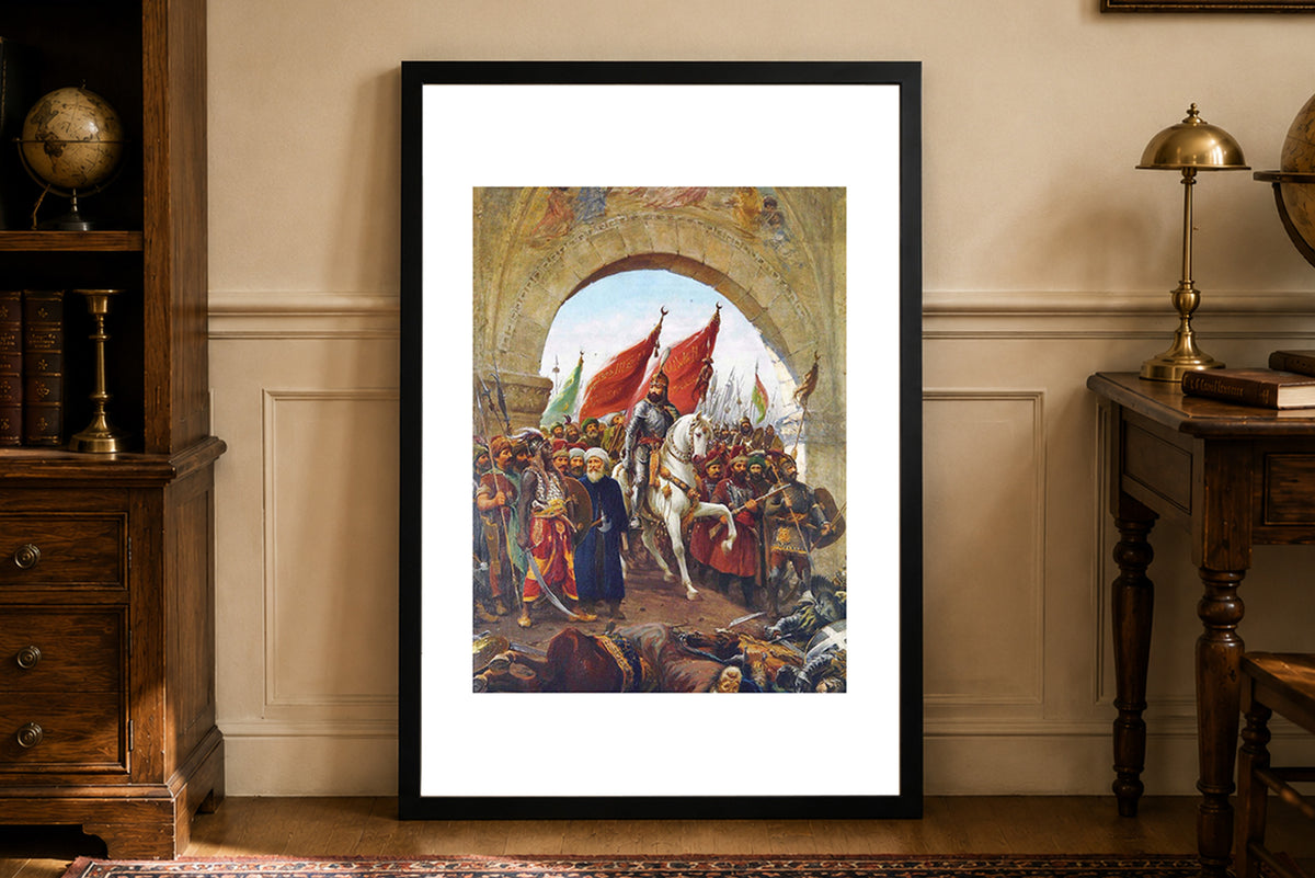 Entrée de Mehmed II à Constantinople 1903 - Fausto Zonaro - Empire Ottoman - Affiche Peinture Historique