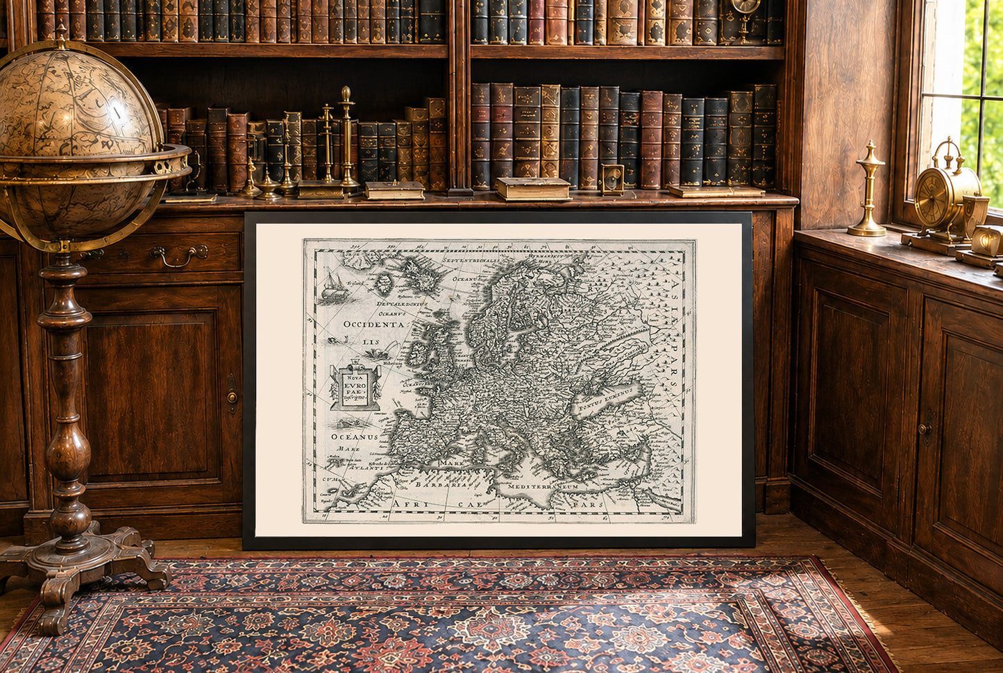 Europe 1636 – Carte historique pendant la guerre de Trente Ans