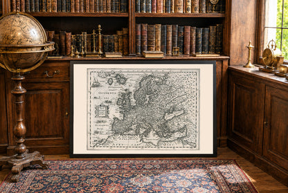 Europe 1636 – Carte historique pendant la guerre de Trente Ans