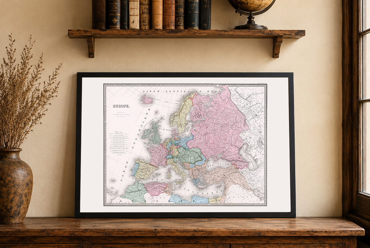 Europe 1862 - Historical Map During the Age of Nationalism