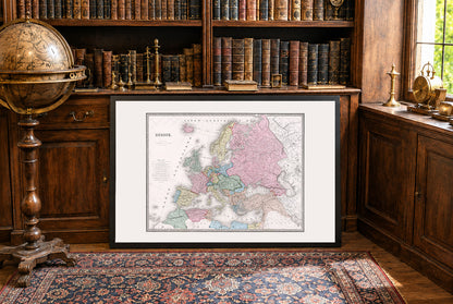 Europe 1862 - Historical Map During the Age of Nationalism