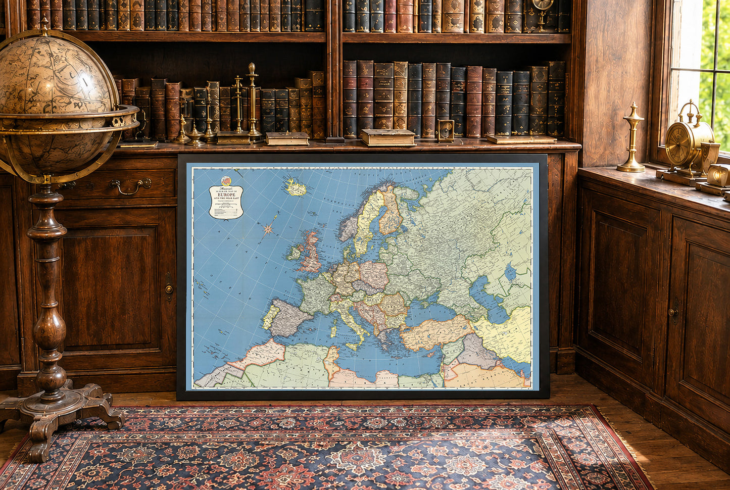 Europe 1957 - Carte historique de l'Europe de la Guerre Froide