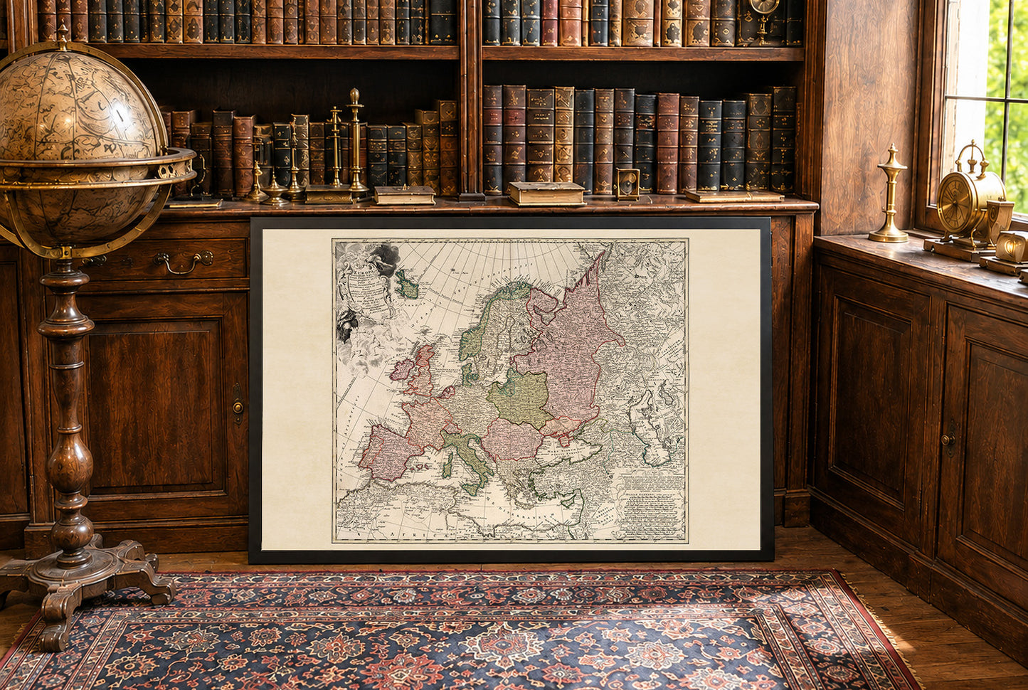 Europe in 1743 - Historical Wall Map from the War of the Austrian Succession