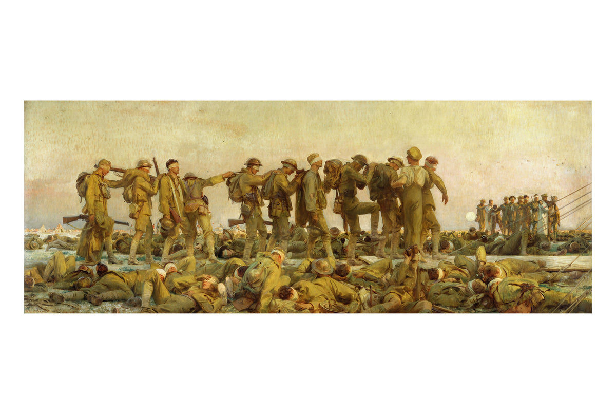 Gassed 1919 - John Singer Sargent - World War I Gas Attack Historical Painting Poster