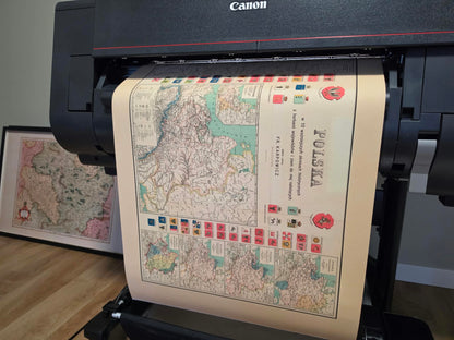 Póster Mapa de la Historia de Polonia - 10 Mapas Históricos desde Mieszko I hasta el Ducado de Varsovia