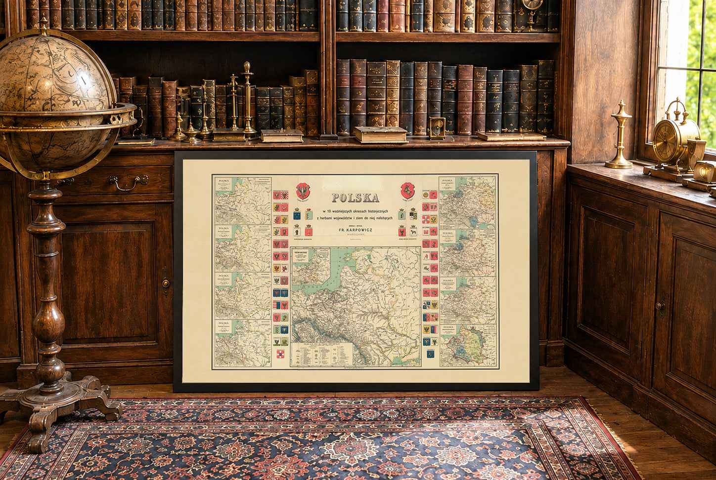 History of Poland Map Poster - 10 Historical Maps from Mieszko I to the Duchy of Warsaw