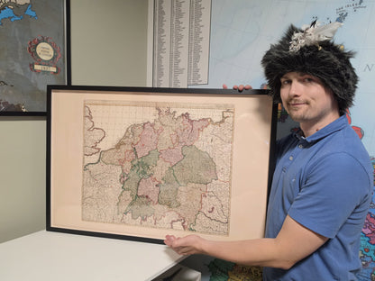 Saint Empire romain germanique 1740 – Carte historique de l'Europe centrale