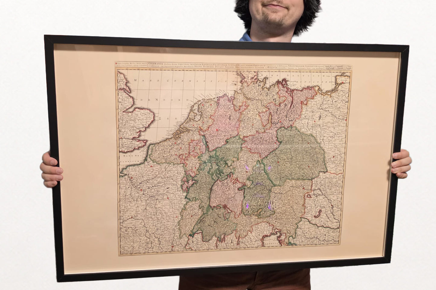 Saint Empire romain germanique 1740 – Carte historique de l'Europe centrale