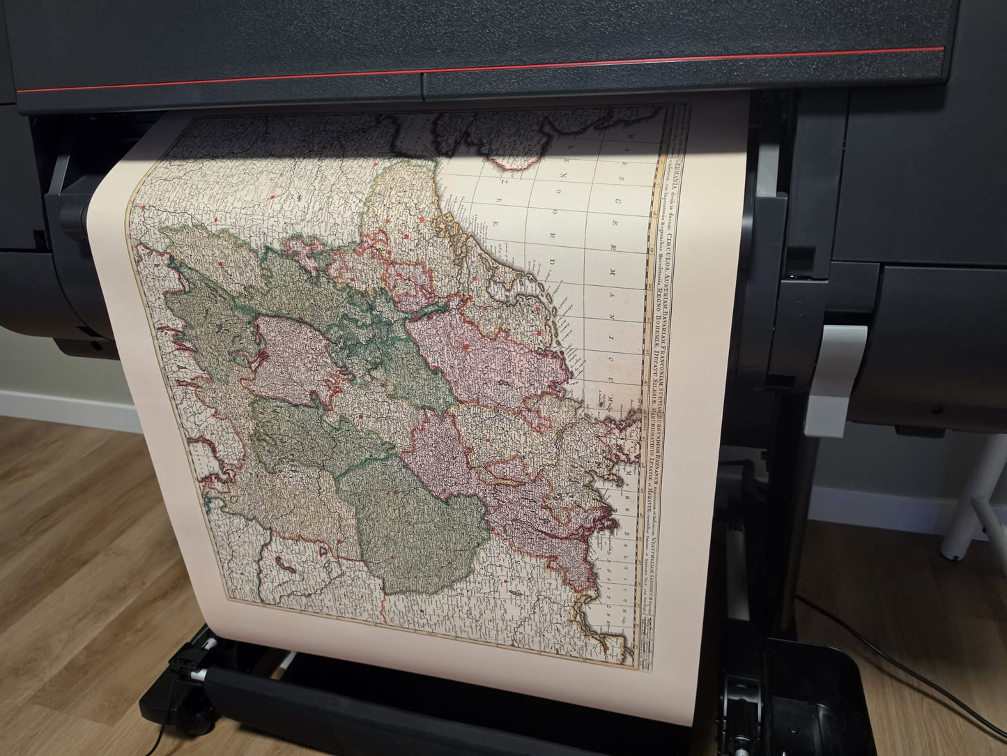 Saint Empire romain germanique 1740 – Carte historique de l'Europe centrale