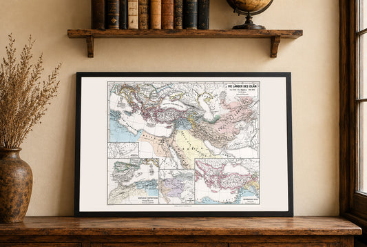Monde islamique 945-1055 – Carte des Buyides, Fatimides et Abbassides