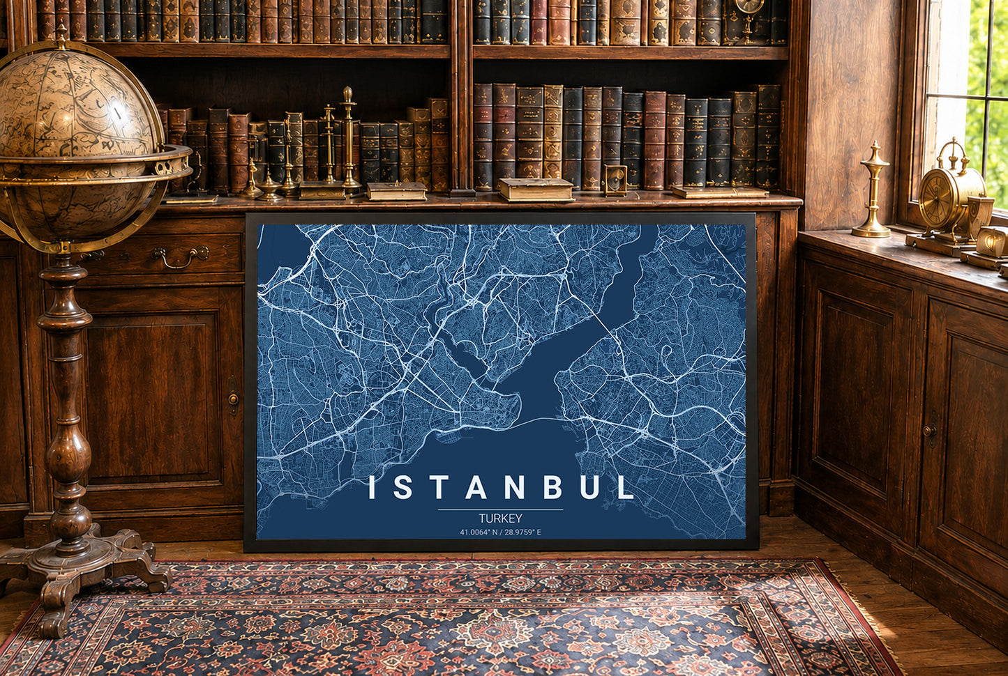 Plan détaillé d'Istanbul – Décoration murale d'une ville moderne
