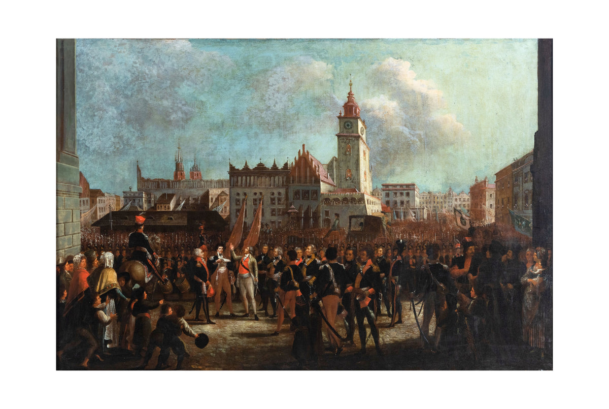 Serment de Kościuszko à Cracovie 1794 - Wojciech Kossak - Affiche Historique