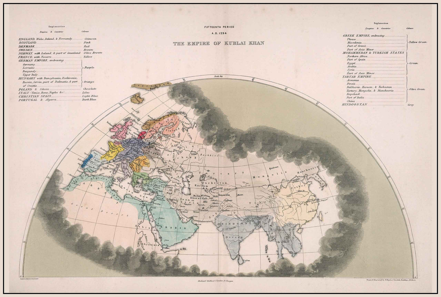 Mongol Empire in 1294 - Map of the Yuan, Ilkhanate, and Golden Horde - Strategy Maps