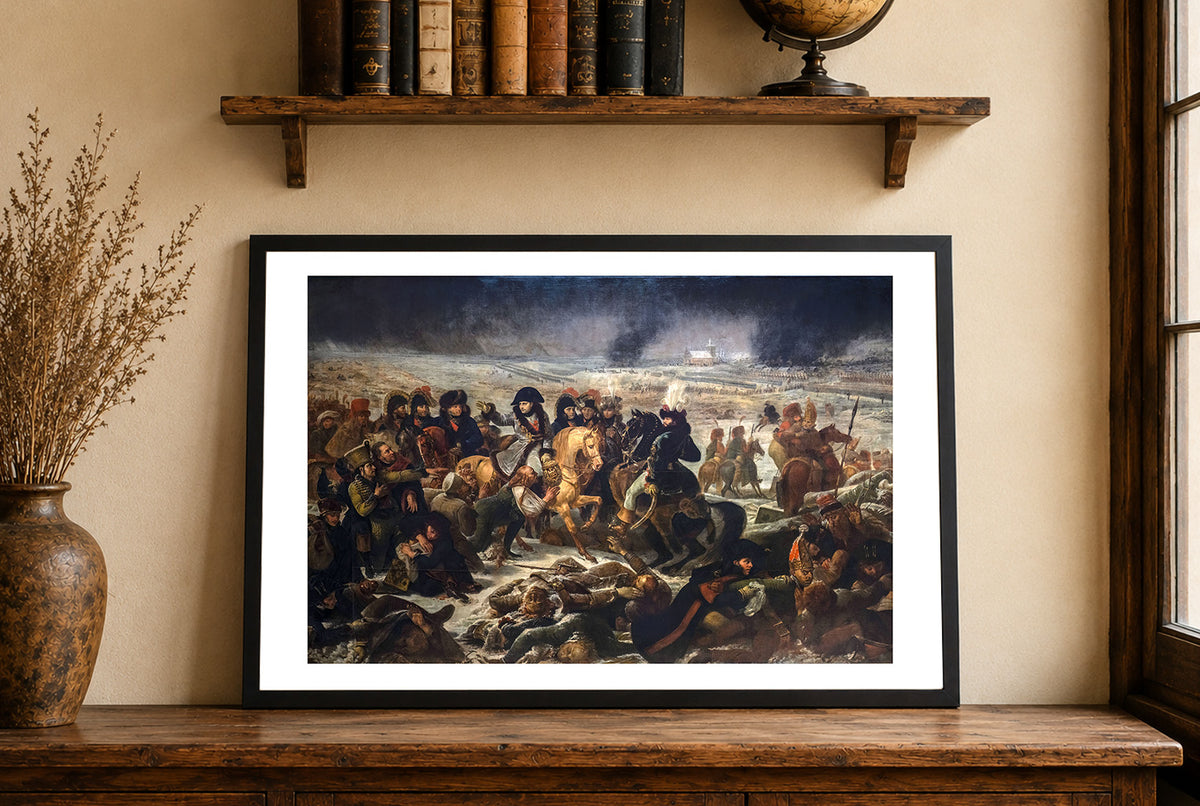 Napoleon na Polu Bitwy pod Pruską Iławą 1808 - Antoine-Jean Gros - Historyczny Plakat z Obrazem